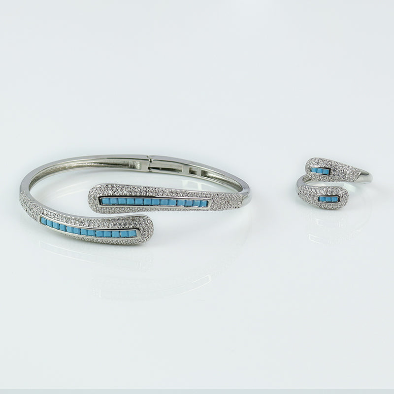 Subtle Bead Elegance Bangle LA047