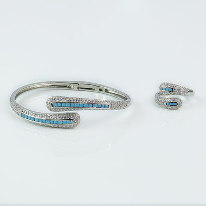 Subtle Bead Elegance Bangle LA047