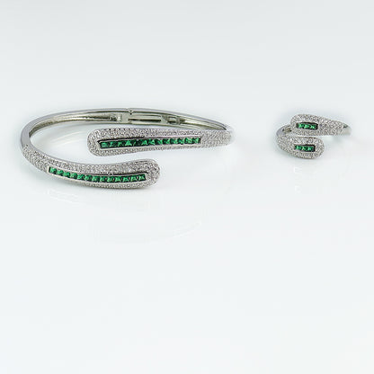 Subtle Bead Elegance Bangle LA047