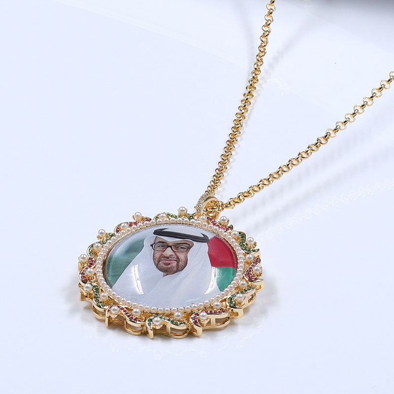 Gold-Plated Necklace Emirati King (LA031)