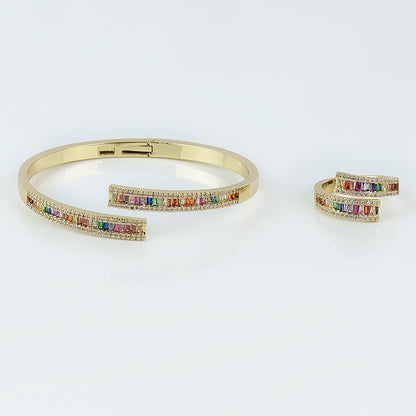 Prismatic Harmony Bangle LA052