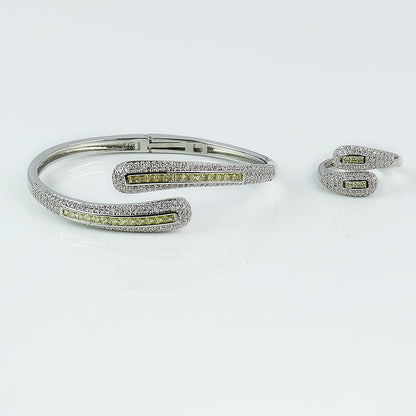 Subtle Bead Elegance Bangle LA047