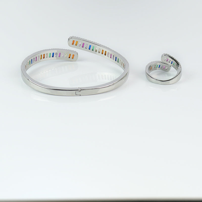 Prismatic Harmony Bangle LA052