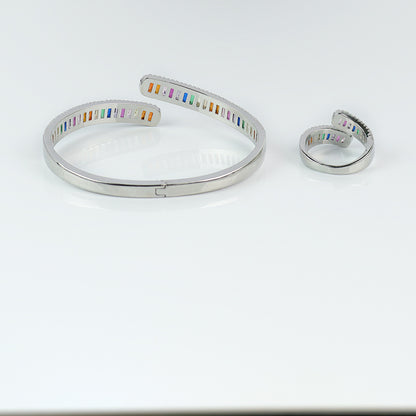 Prismatic Harmony Bangle LA052