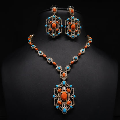 Lolo'accessories Necklace earring Set LA138