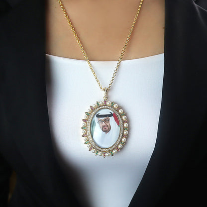 Gold-Plated Necklace Emirati King (LA027)