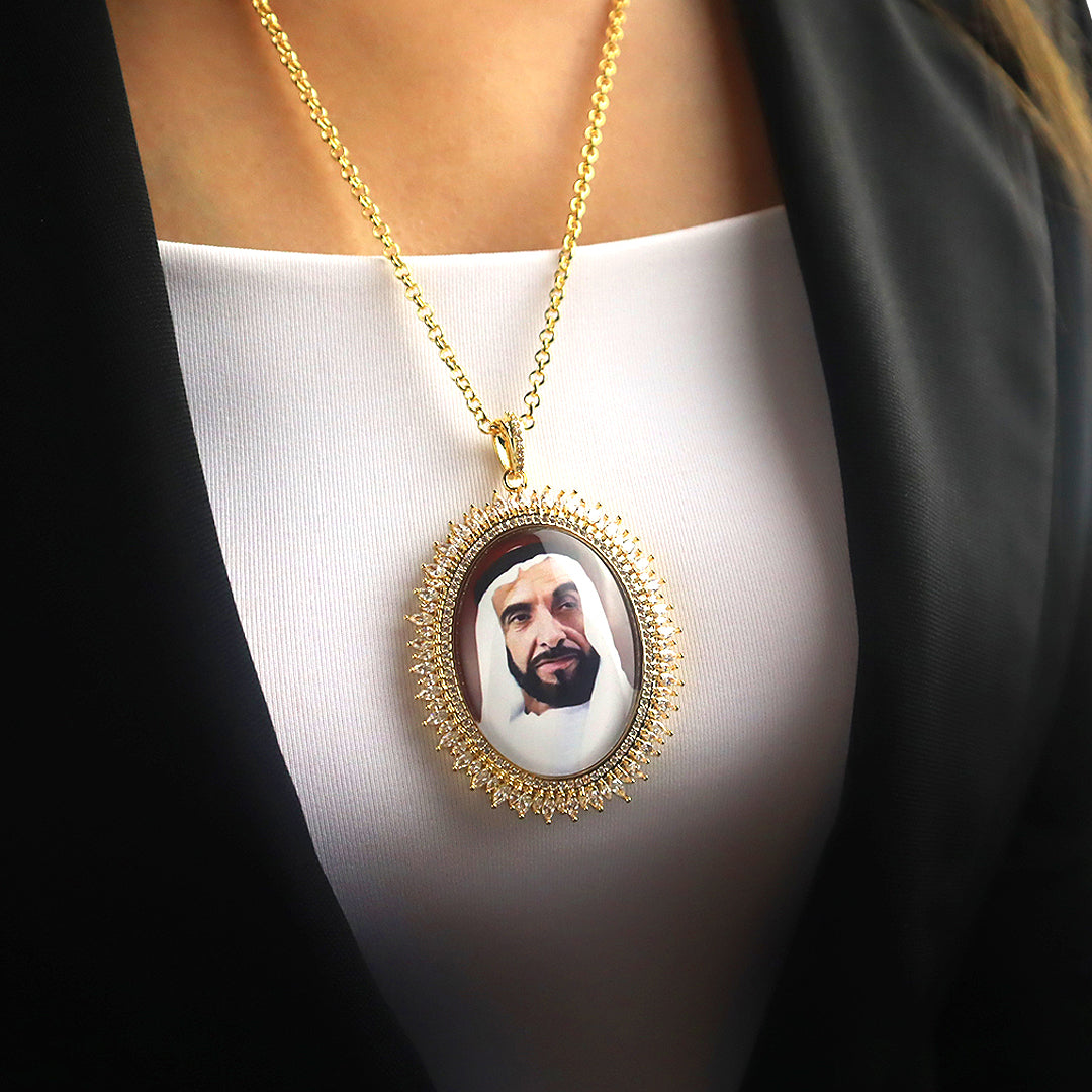 Gold-Plated Necklace Emirati King (LA026)