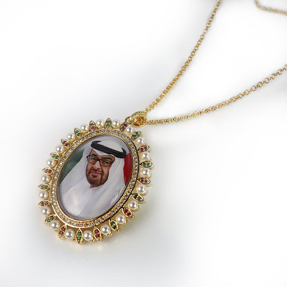 Gold-Plated Necklace Emirati King (LA027)