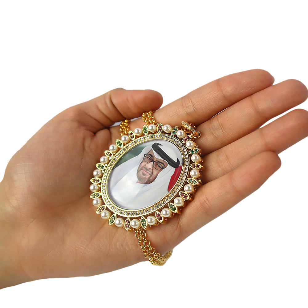 Gold-Plated Necklace Emirati King (LA027)