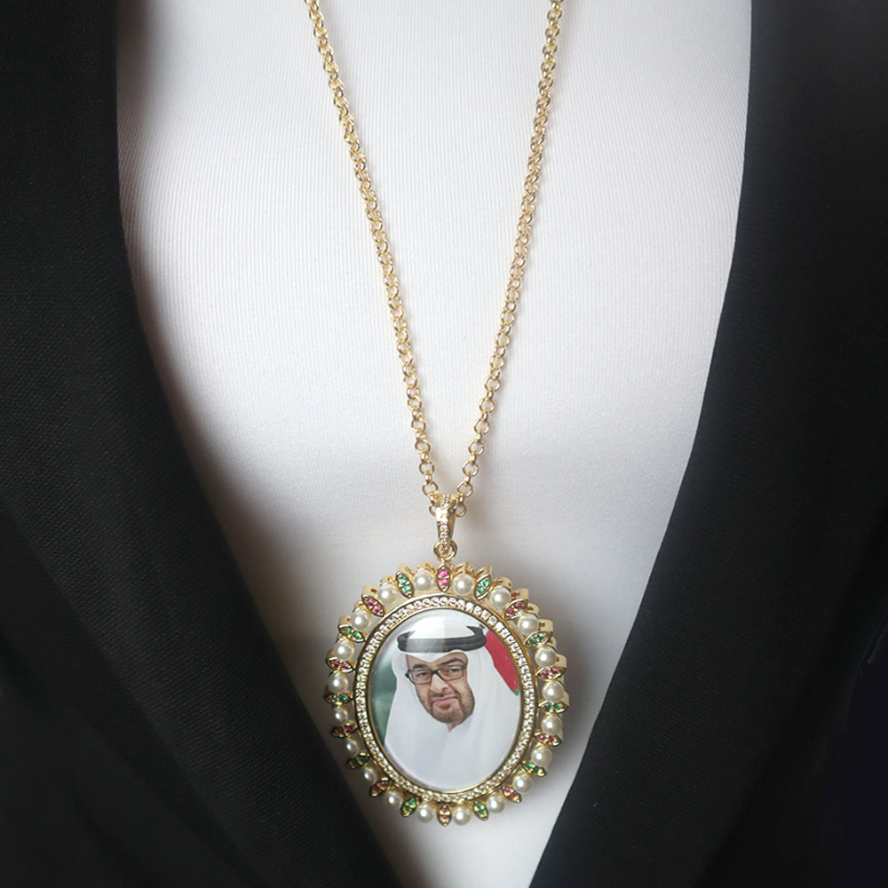 Gold-Plated Necklace Emirati King (LA027)